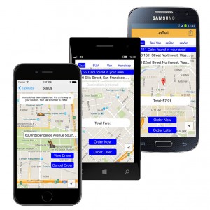 TaxiRide mobile taxi application